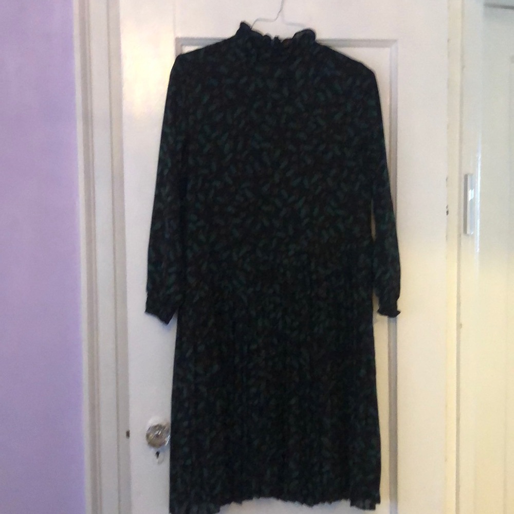 Accordion pleated dres size large